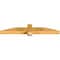 Ekena Millwork Eugene Rough Sawn Timber Gable Bracket, Western Red Cedar, 48"W x 8"H x 4"D x 4"F, 4/12 Pitch GBW048X08X0404EUG00RWR - alternate 3